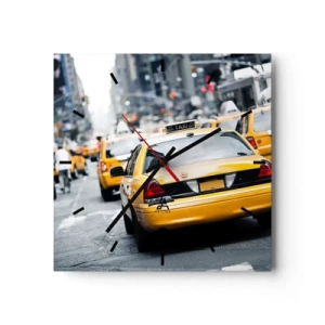 Ceas de perete - Ceas pe sticlă - Doar în acest oraș - 30x30 cm