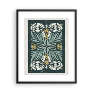 Poster în ramă neagră - Ca un decupaj folcloric - 40x50 cm