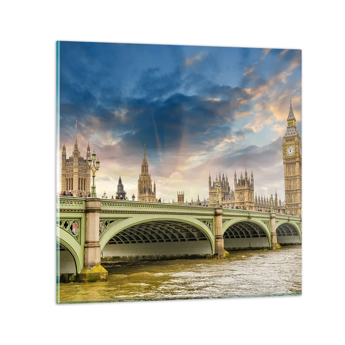 Tablou pe sticlă - Timpul s-a oprit în Imperiu - 40x40 cm