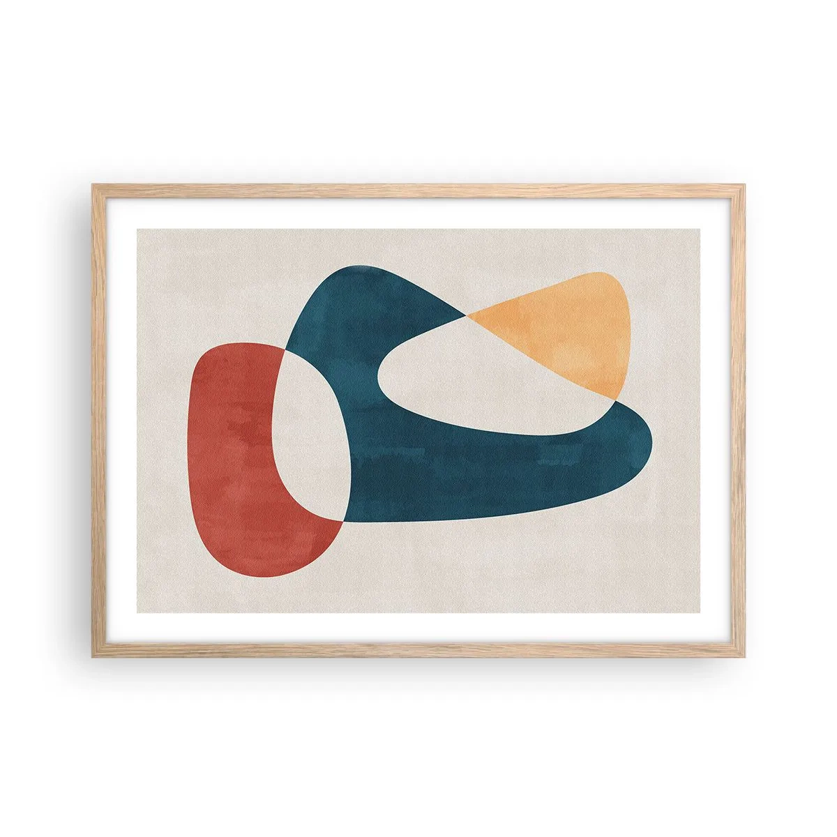 Poster în ramă de stejar deschis - Influențe și metamorfoze - 70x50 cm