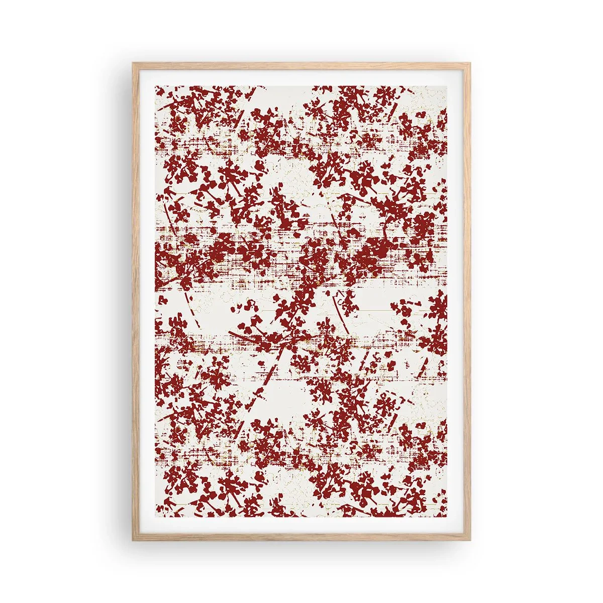 Poster în ramă de stejar deschis - Ca un percal vechi - 70x100 cm