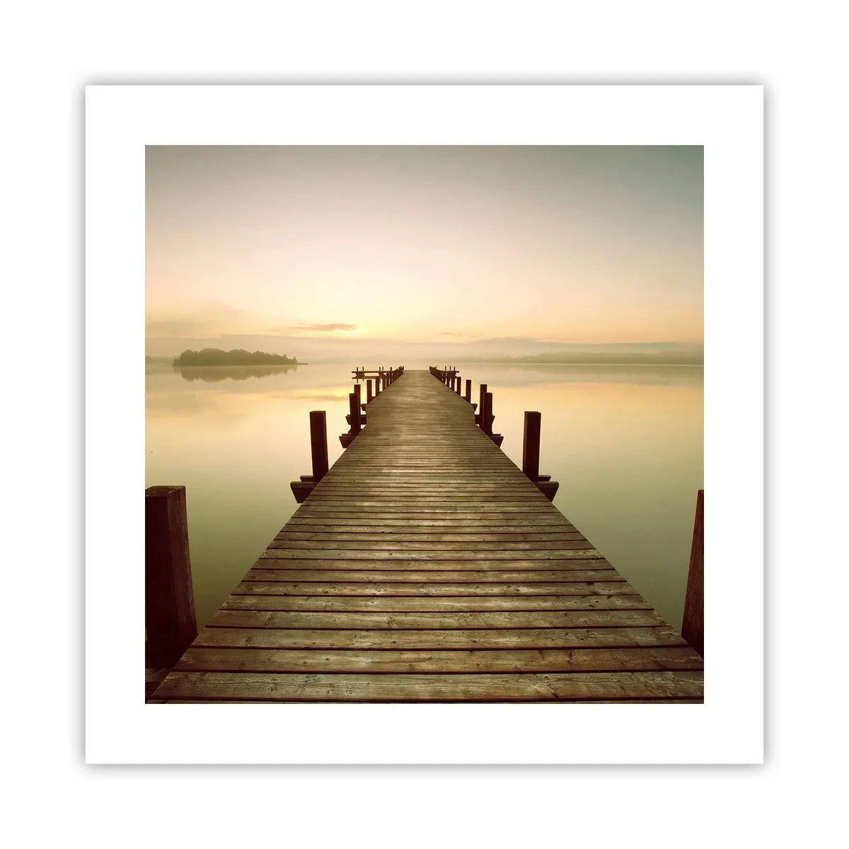 Poster - Înainte de răsărit, zori, lumină - 40x40 cm