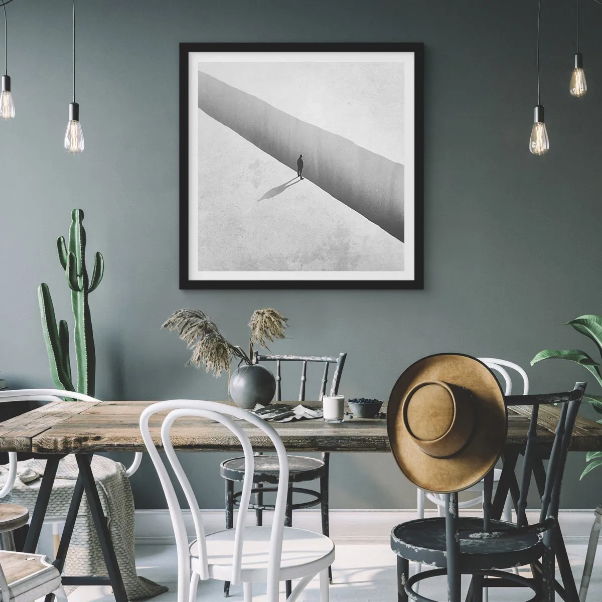 Poster în ramă neagră - Obiectiv clar - 60x60 cm