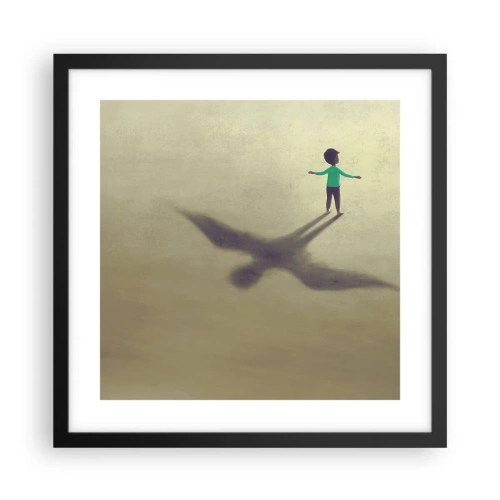 Poster în ramă neagră - Eroul viitorului - 40x40 cm