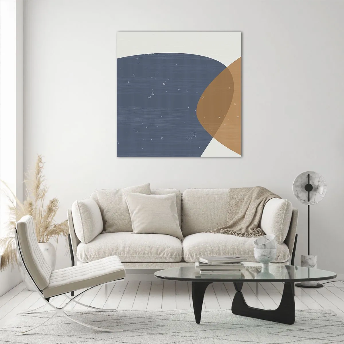Tablou pe sticlă - Ovale și influențe - 40x40 cm