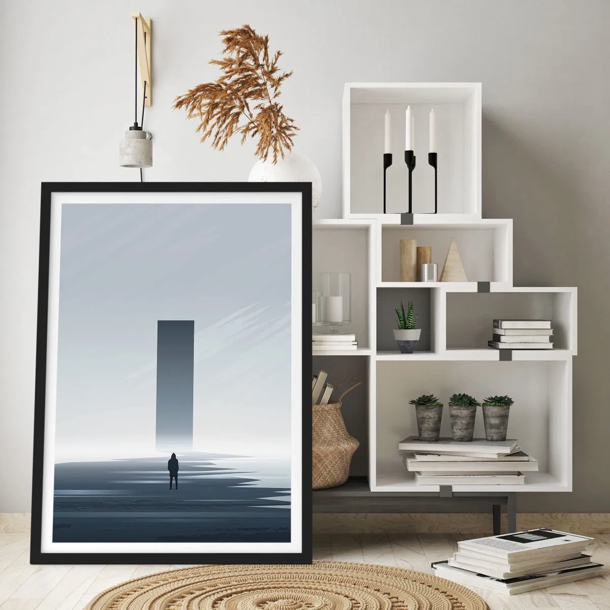 Poster în ramă neagră - Oportunitate sau amenințare? - 70x100 cm