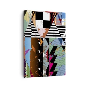 Tablou pe pânză - Geometric și organic - 70x100 cm