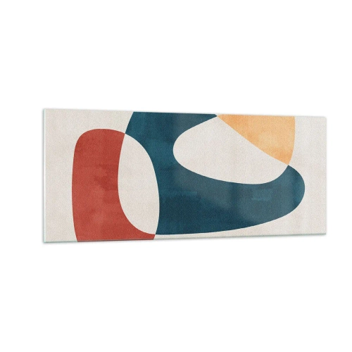 Tablou pe sticlă - Influențe și metamorfoze - 100x40 cm