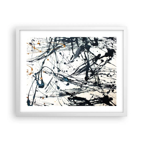 Poster în ramă albă - Cu sau fără sens? - 50x40 cm
