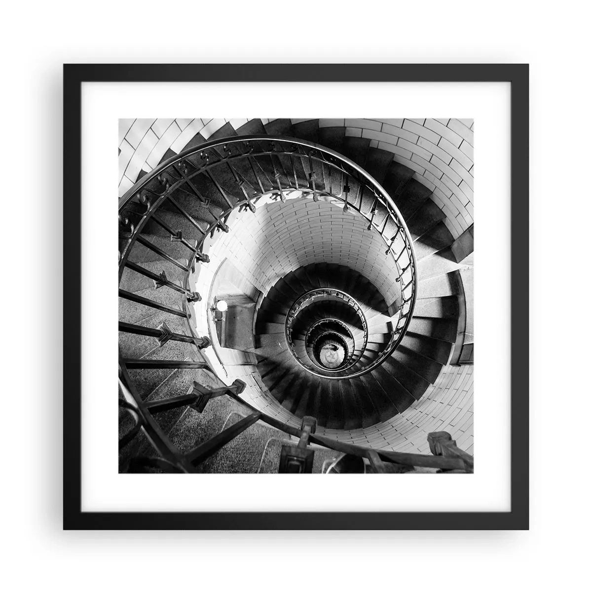 Poster în ramă neagră - Din ce în ce mai sus - 40x40 cm