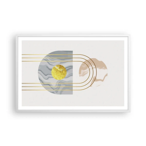 Poster în ramă albă - Lumină și strălucire - 91x61 cm