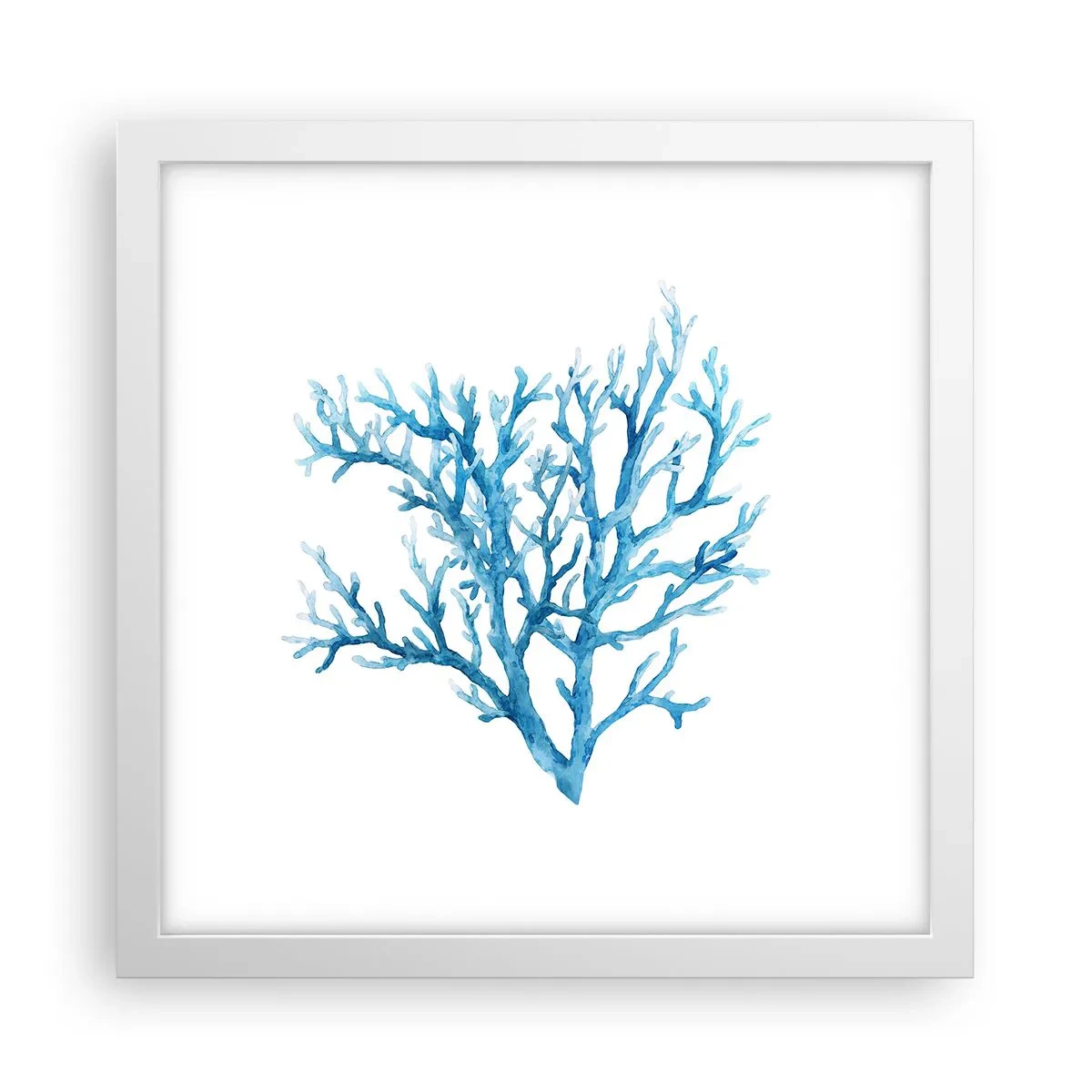 Poster în ramă albă - Filigranul marin - 30x30 cm