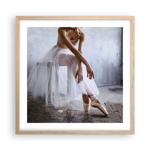 Poster în ramă de stejar deschis - Înainte ca luminile rampei să strălucească - 50x50 cm