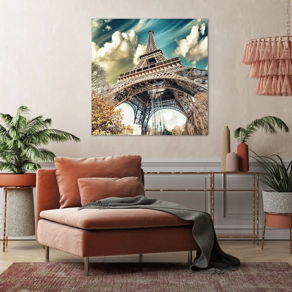 Tablou pe pânză - Și la Paris, în toamna anului .... - 30x30 cm