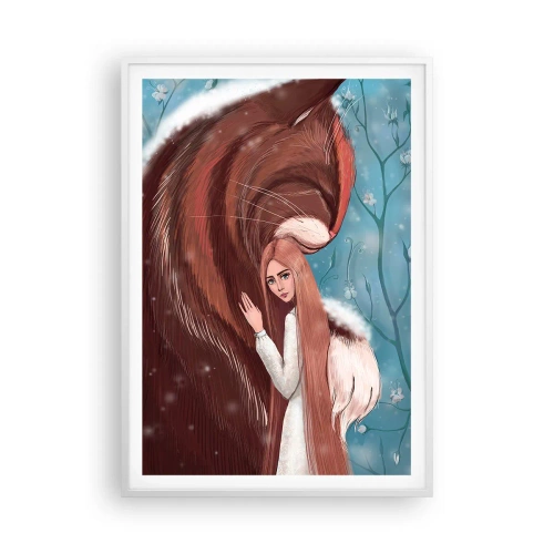 Poster în ramă albă - Bun venit în basm - 70x100 cm