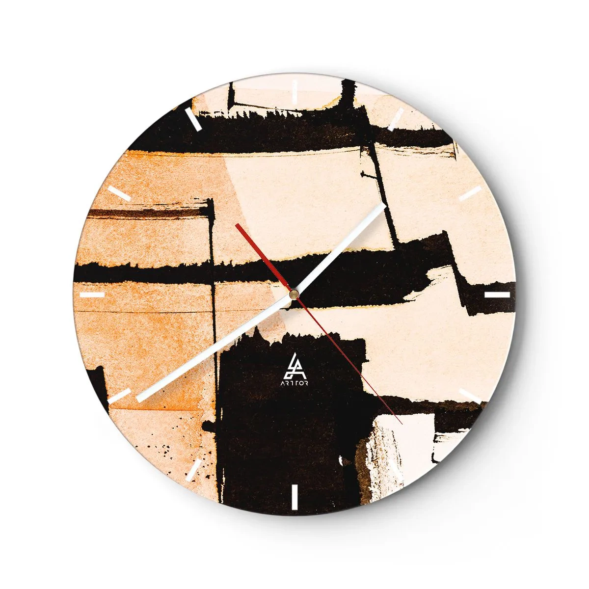Ceas de perete - Ceas pe sticlă - Cu toate acestea, ordinea - 40x40 cm
