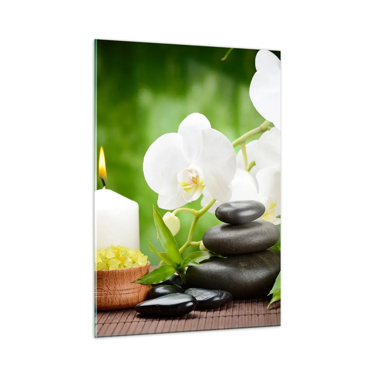 Tablou pe sticlă - Fragrant, floral, atingere delicată - 50x70 cm