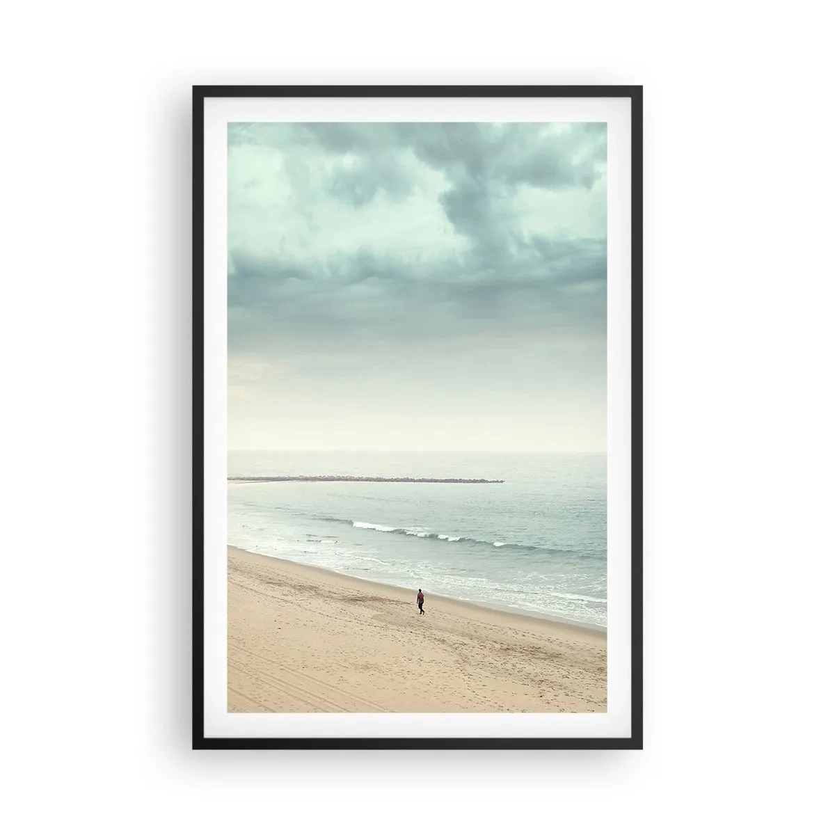 Poster în ramă neagră - Căutând liniștea - 61x91 cm