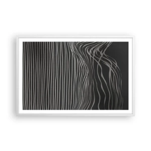 Poster în ramă albă - Ritm și accent - 91x61 cm