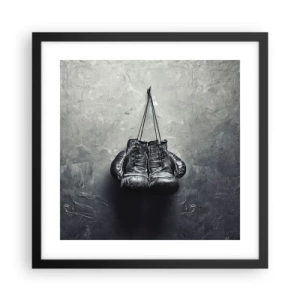 Poster în ramă neagră - Timp de luptă și timp de pace - 40x40 cm