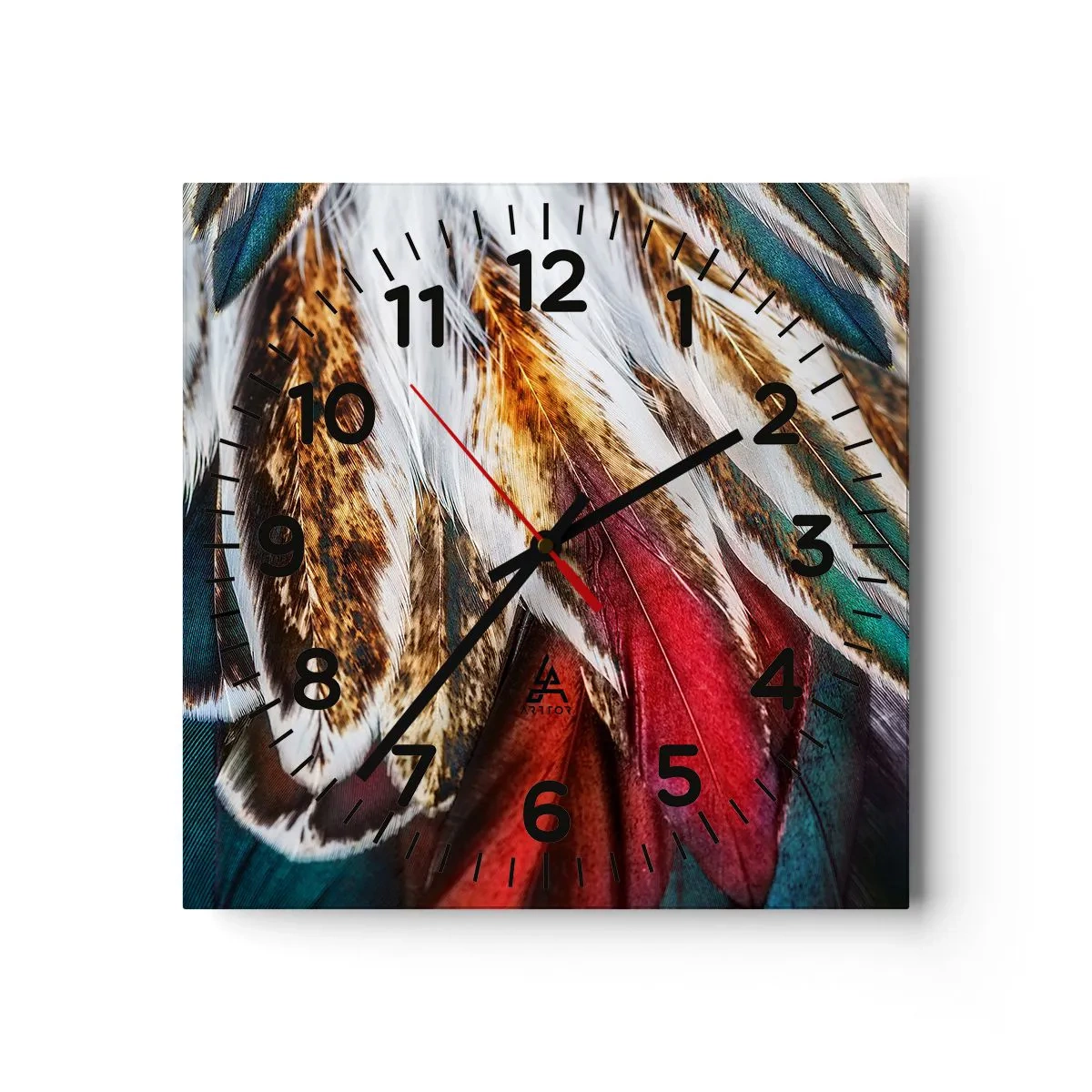 Ceas de perete - Ceas pe sticlă - Secretele zborului - 30x30 cm