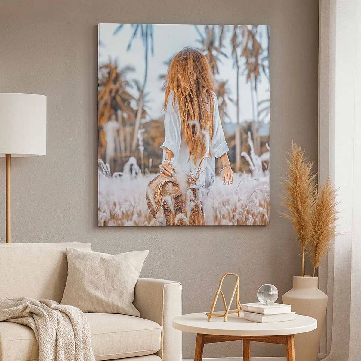 Tablou pe pânză - Născută din puful de iarbă - 30x30 cm