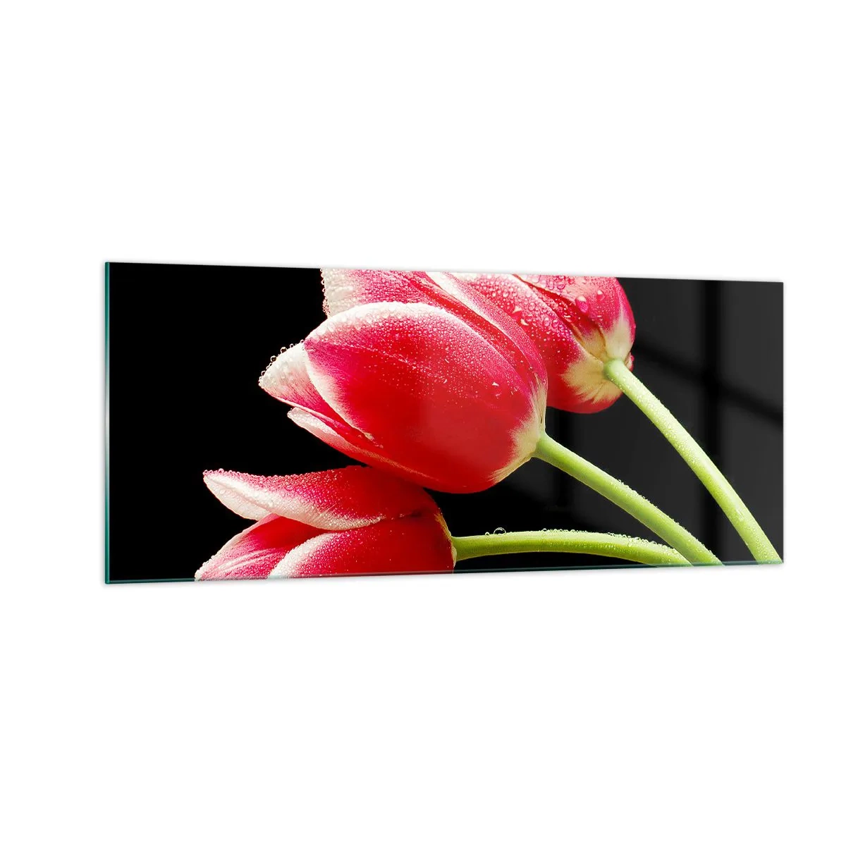 Tablou pe sticlă - Promisiunea unei iubiri pure - 100x40 cm