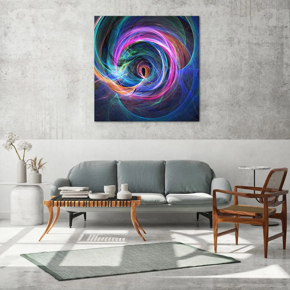 Tablou pe sticlă - Unde mă vei duce? - 60x60 cm