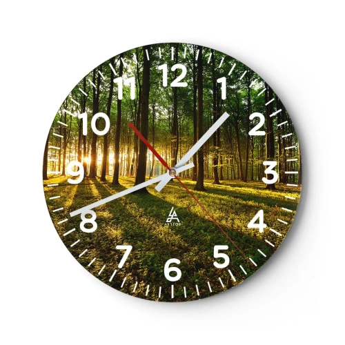 Ceas de perete - Ceas pe sticlă - Fotografia tuturor primăverilor - 40x40 cm