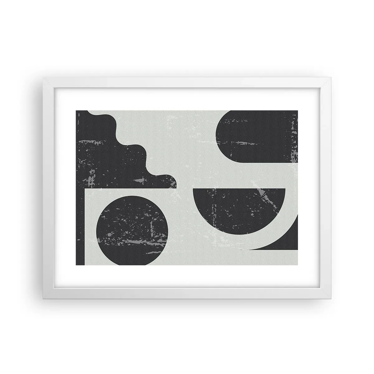 Poster în ramă albă - Compoziție deasupra și dedesubt - 40x30 cm