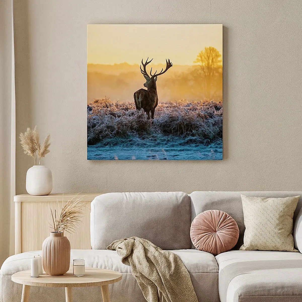 Tablou pe pânză - Încoronat pe domeniul său - 30x30 cm