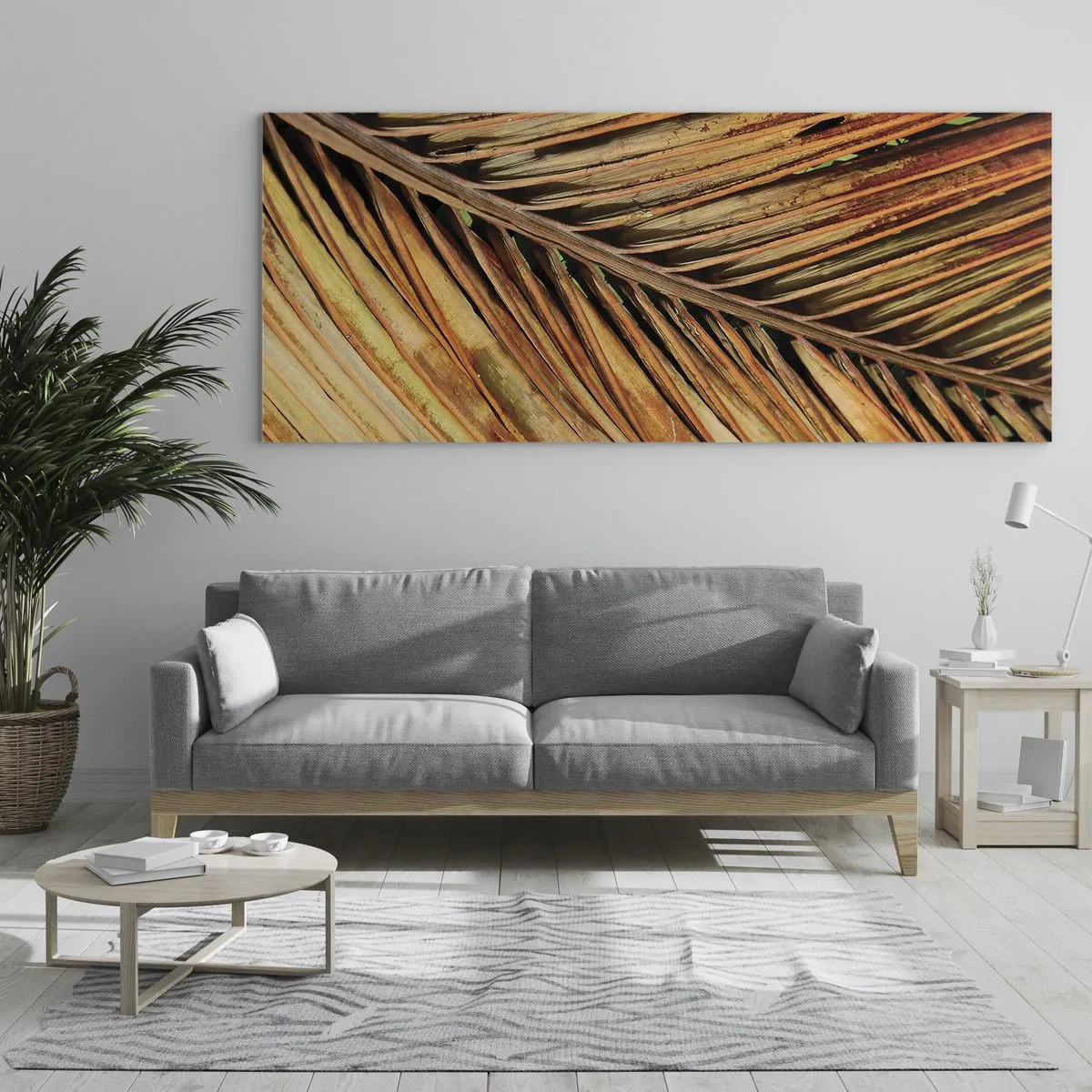 Tablou pe sticlă - Aur de nucă de cocos - 160x50 cm