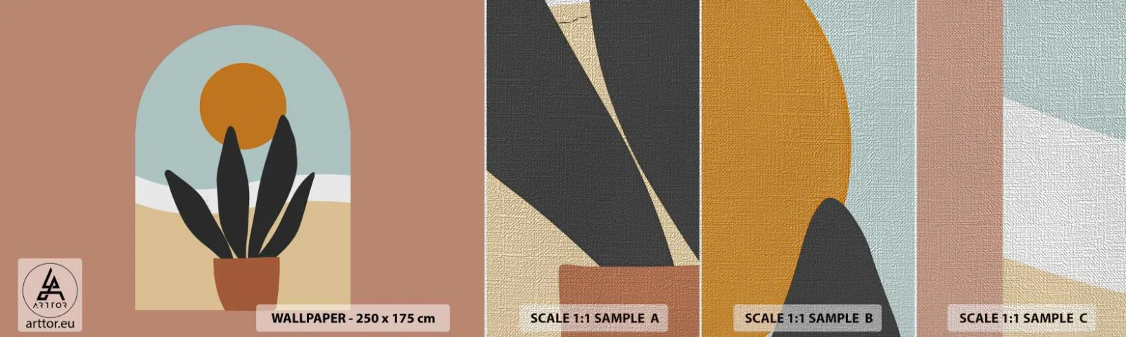 Mostră tapet Premium Canvas - Bucurii mici - Floare, Fereastră, Bucată - 100x30 cm