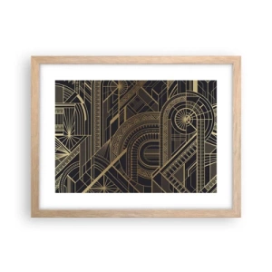 Poster în ramă de stejar deschis - Concepte, idei, planuri - 40x30 cm