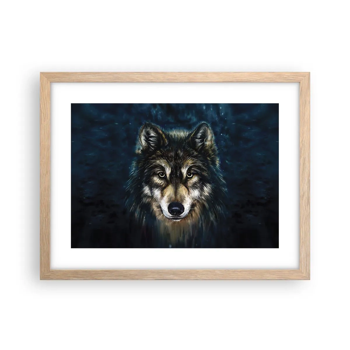 Poster în ramă de stejar deschis - Alfa? Și omega - 40x30 cm