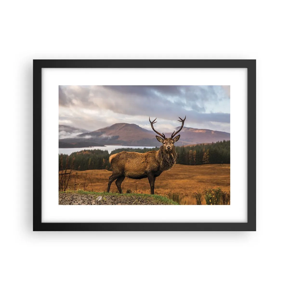 Poster în ramă neagră - Măreția naturii - 40x30 cm