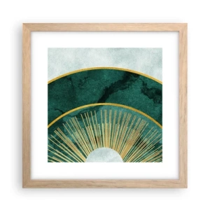Poster în ramă de stejar deschis - Un alt sistem solar - 30x30 cm