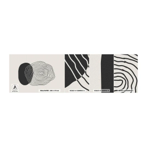 Mostră tapet autocolant Deluxe Sticker - Persistență și vibrațiile - Abstracția, Bucată, Grafică - 100x30 cm