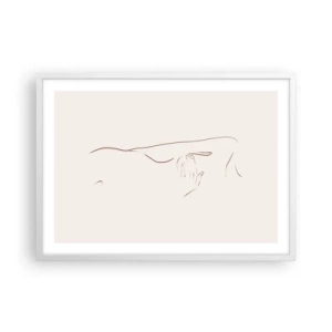 Poster în ramă albă - Forma dorinței - 70x50 cm