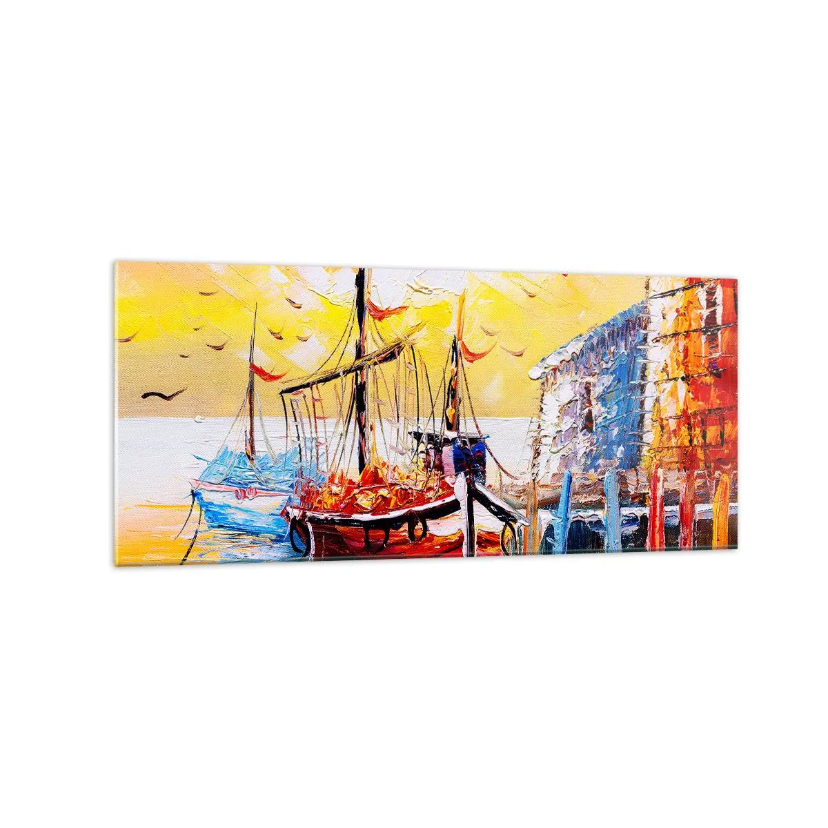 Tablou pe sticlă - Întoarcere fericită - 120x50 cm