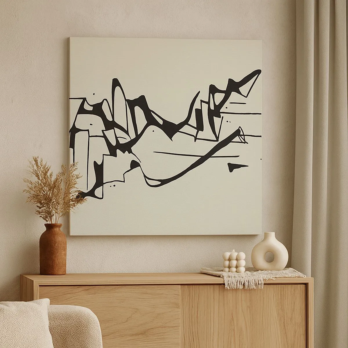 Tablou pe pânză - Poate că peisajul - 30x30 cm