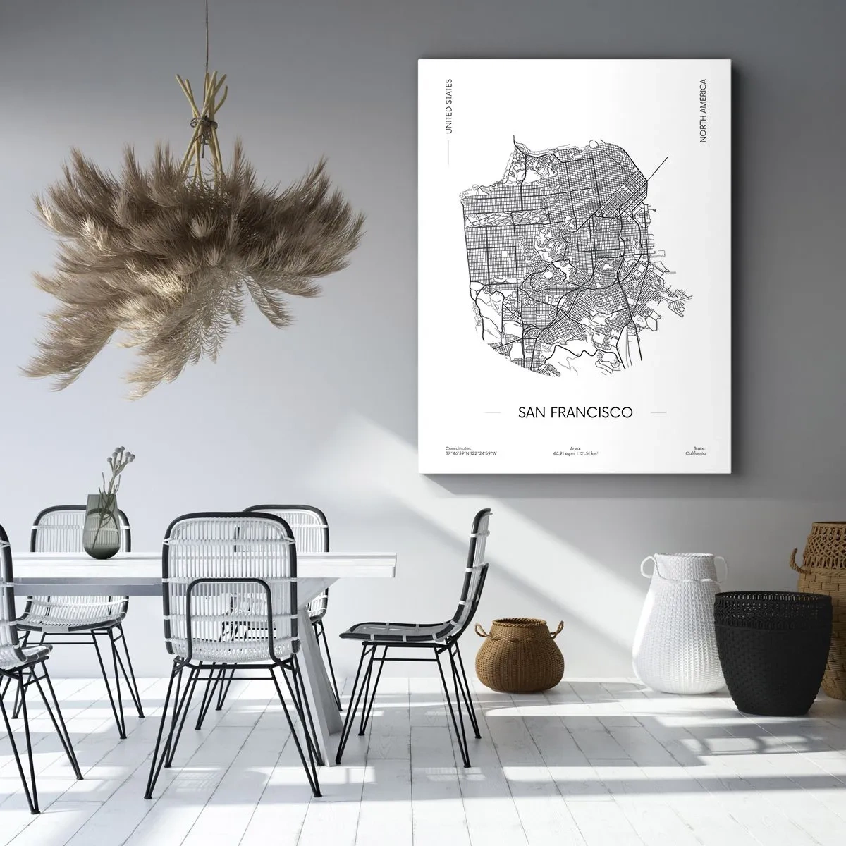 Tablou pe pânză - Anatomia San Francisco - 55x100 cm