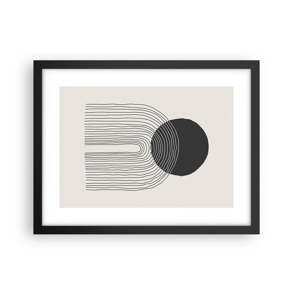 Poster în ramă neagră - Tremurând și încrezător - 40x30 cm