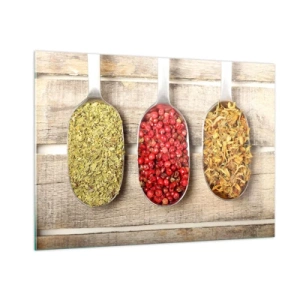 Tablou pe sticlă - Magia bucătăriei - 100x70 cm