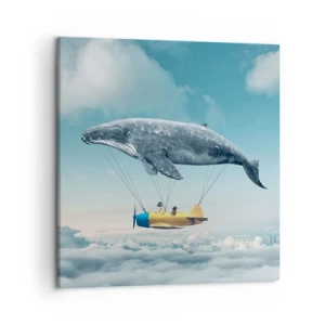 Tablou pe pânză - De ce nu? - 50x50 cm