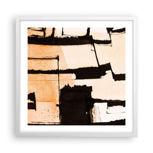 Poster în ramă albă - Cu toate acestea, ordinea - 50x50 cm