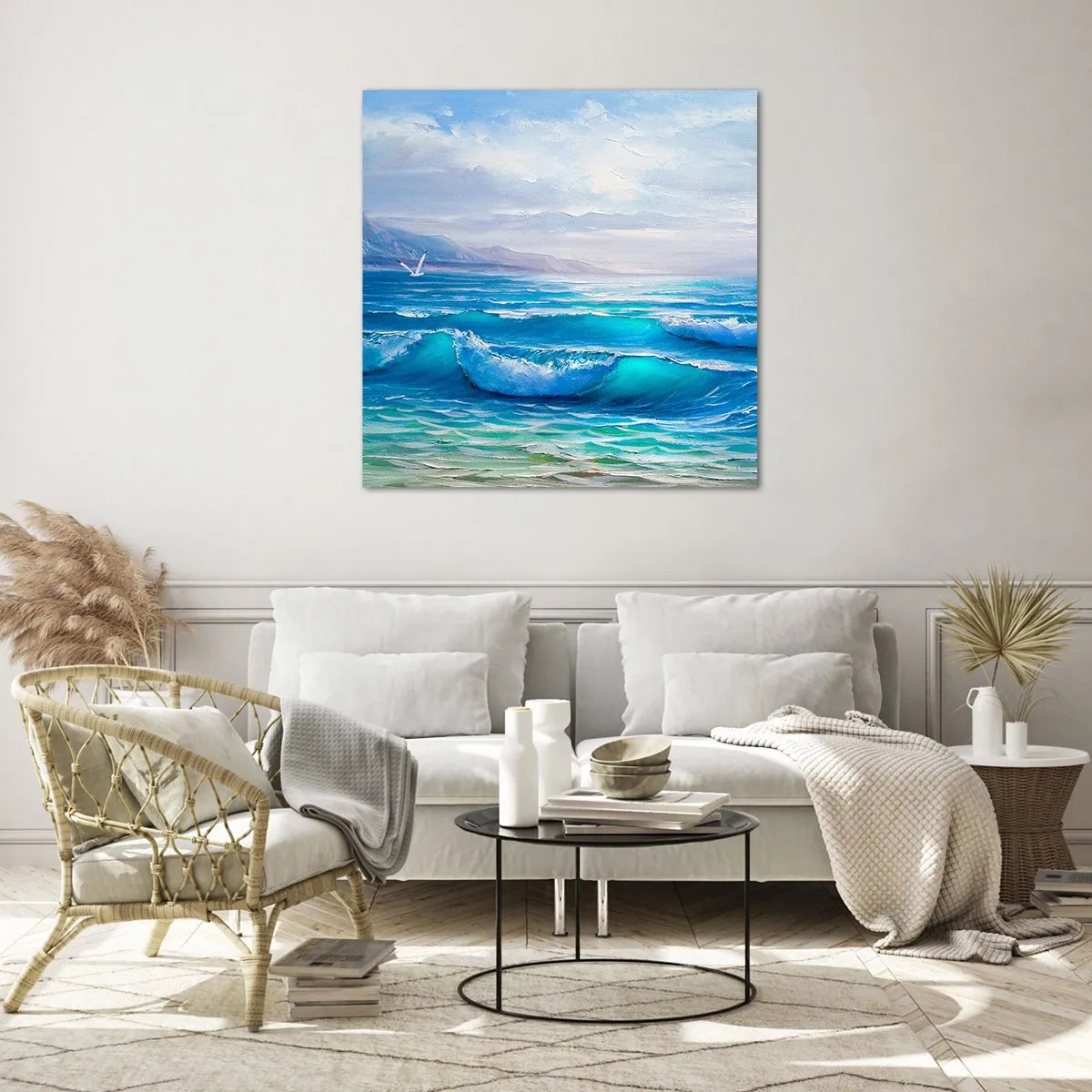 Tablou pe sticlă - Oferă alinare - 70x70 cm