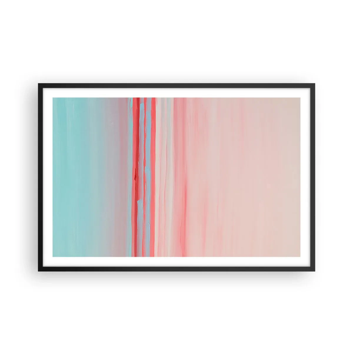 Poster în ramă neagră - Abstracție în zori - 91x61 cm