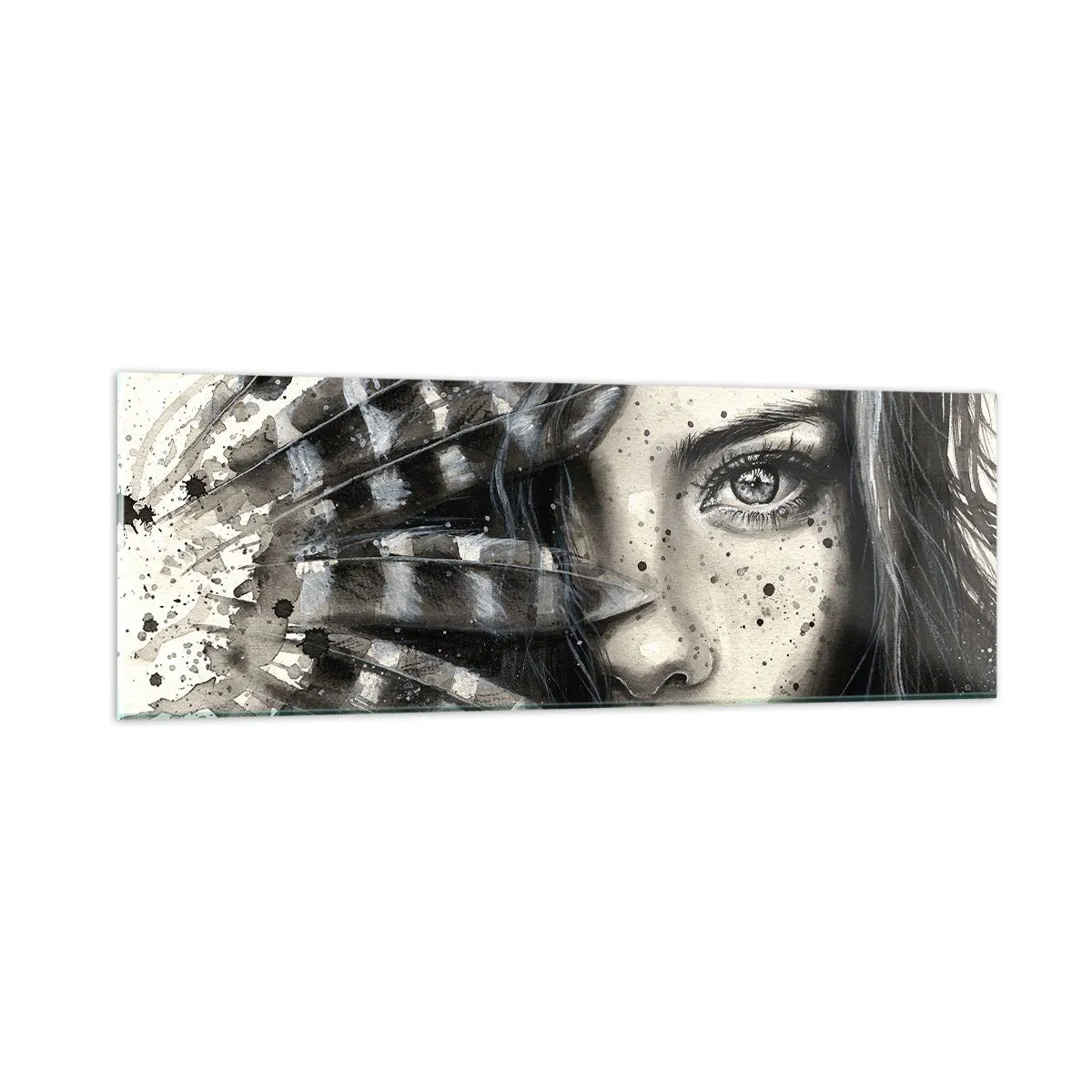 Tablou pe sticlă - Frumusețe sălbatică - 90x30 cm