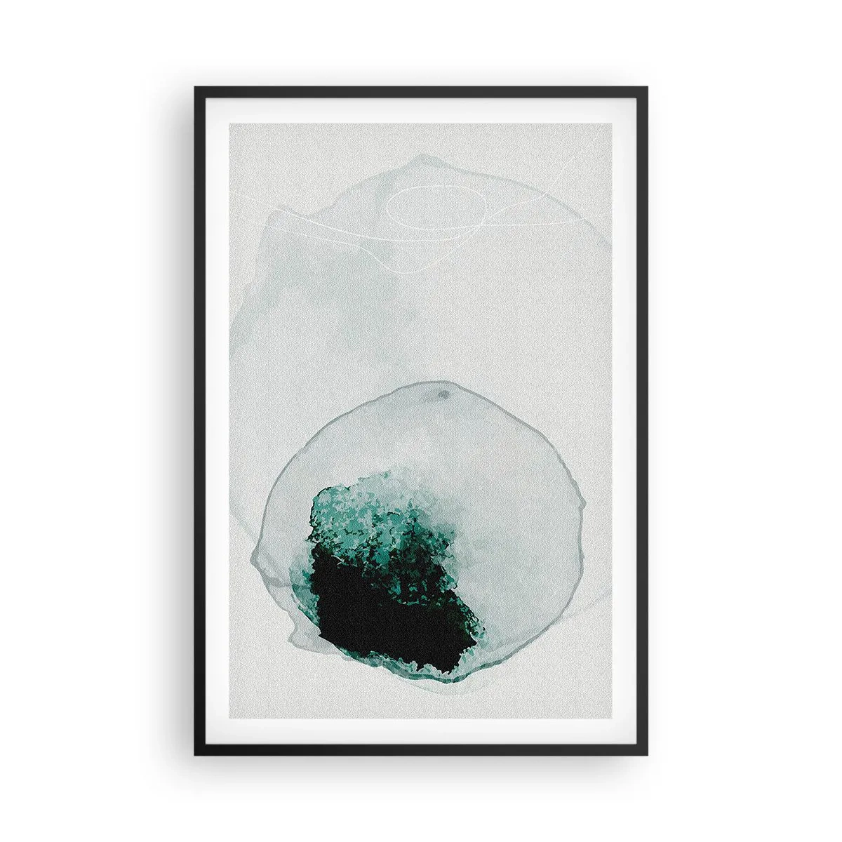 Poster în ramă neagră - Într-o picătură de apă - 61x91 cm